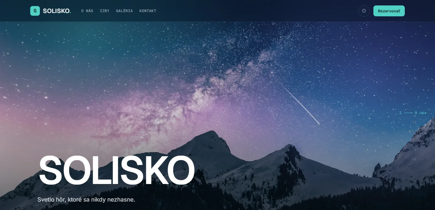 Aurora - Screenshot šablóny