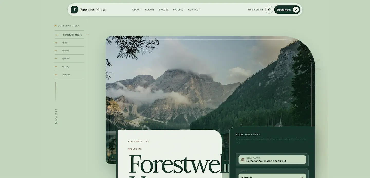 Verdana - Screenshot šablóny